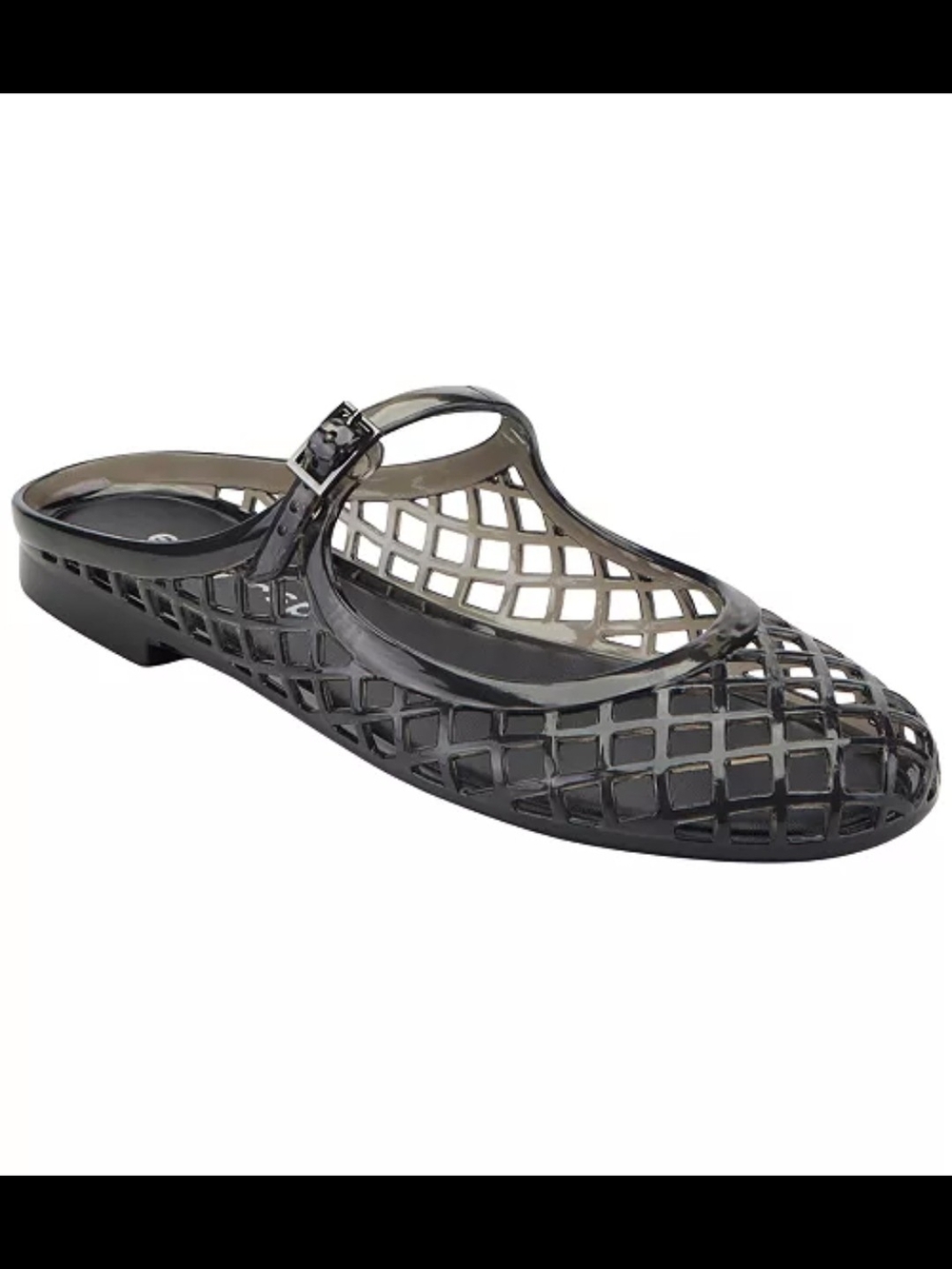 Easy Spirit Black Woven Jelly Mary Jane Flats - Picture 2 of 5